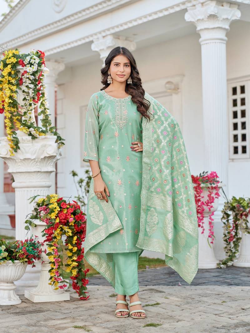 Aanchi Namasvi Wholesale Kurti Pant Dupatta Collection - Image 3