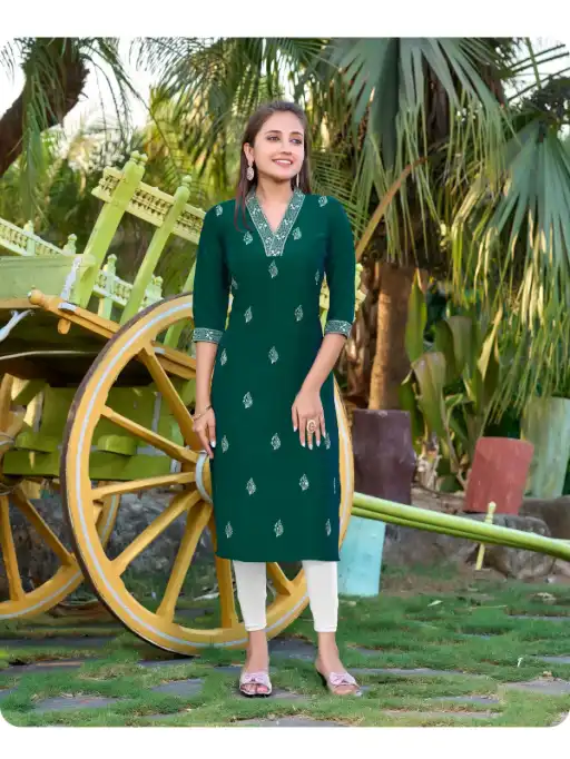 Aanchi Prachi Wholesale Silk Straight Kurti With Bottom Catalog - Image 6