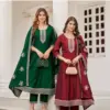 Aanchi Annie Silk Wholesale Kurti With Bottom Dupatta Catalog