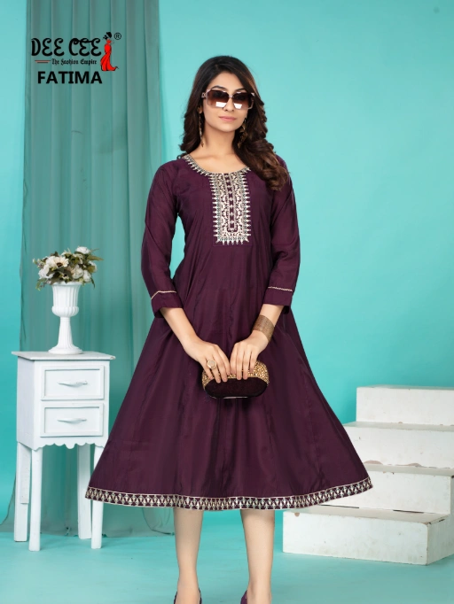 DEECEE FATIMA Wholesale Readymade Roman Silk Kurti Collection