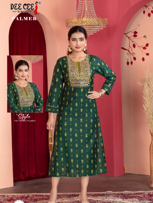 DEECEE Palmer Wholesale Readymade Long Kurti Collection - Image 4