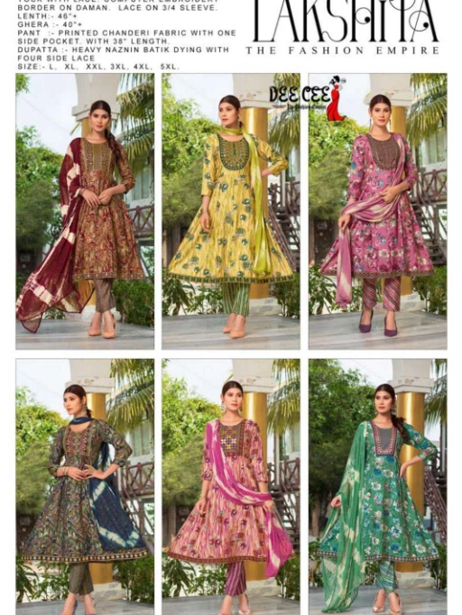 Deecee Lakshita Wholesale Heavy Chanderi Printed Kurti With Bottom Dupatta - Image 8