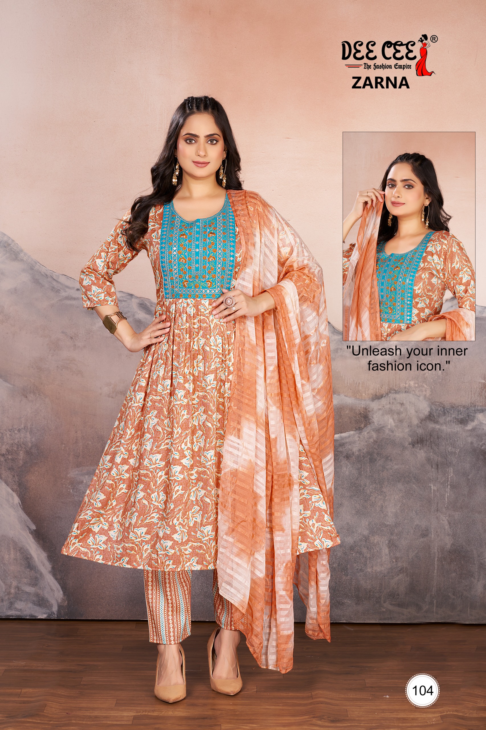 Deecee Zarna Wholesale Rayon Anarkali Kurti Collection - Image 7