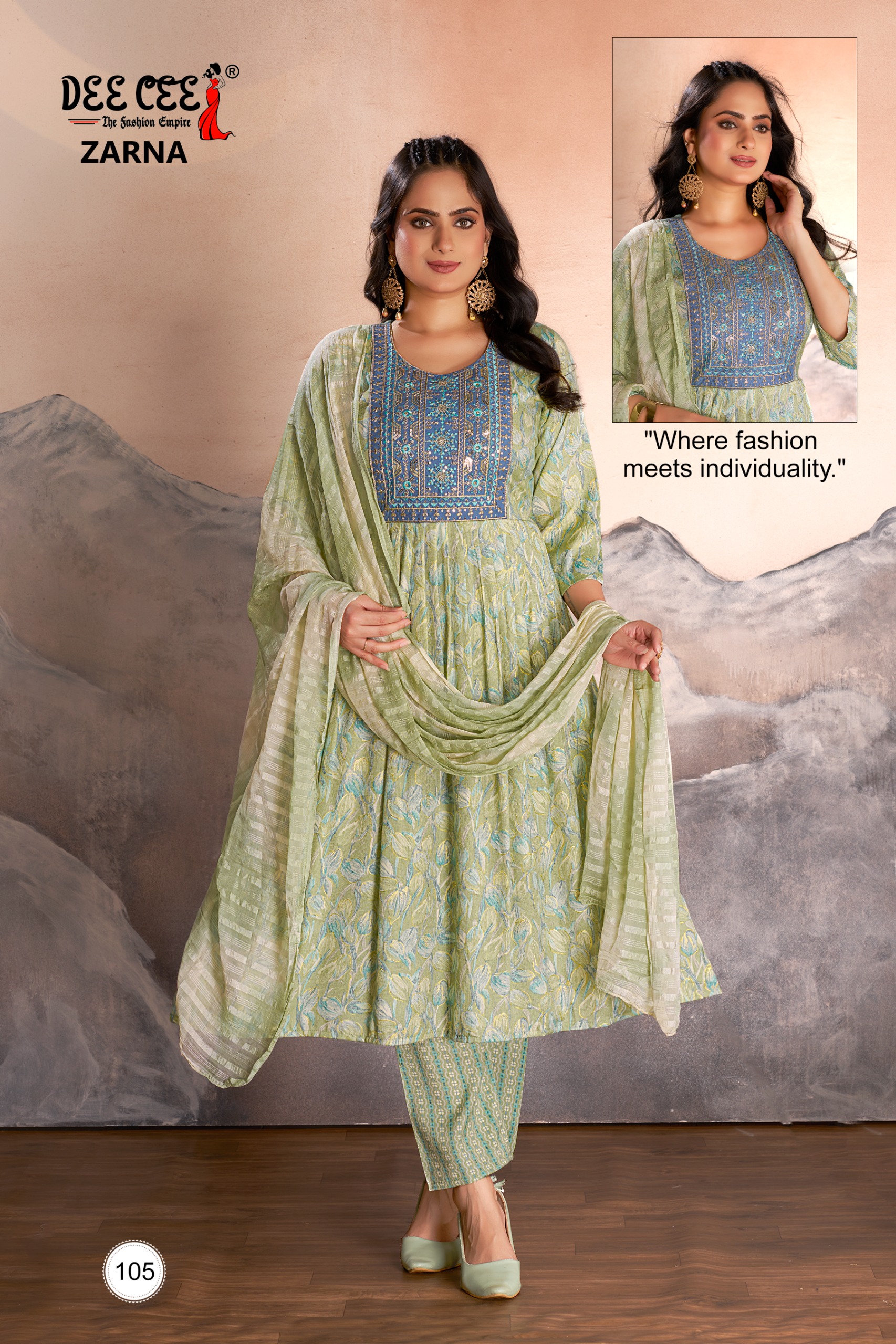 Deecee Zarna Wholesale Rayon Anarkali Kurti Collection - Image 8
