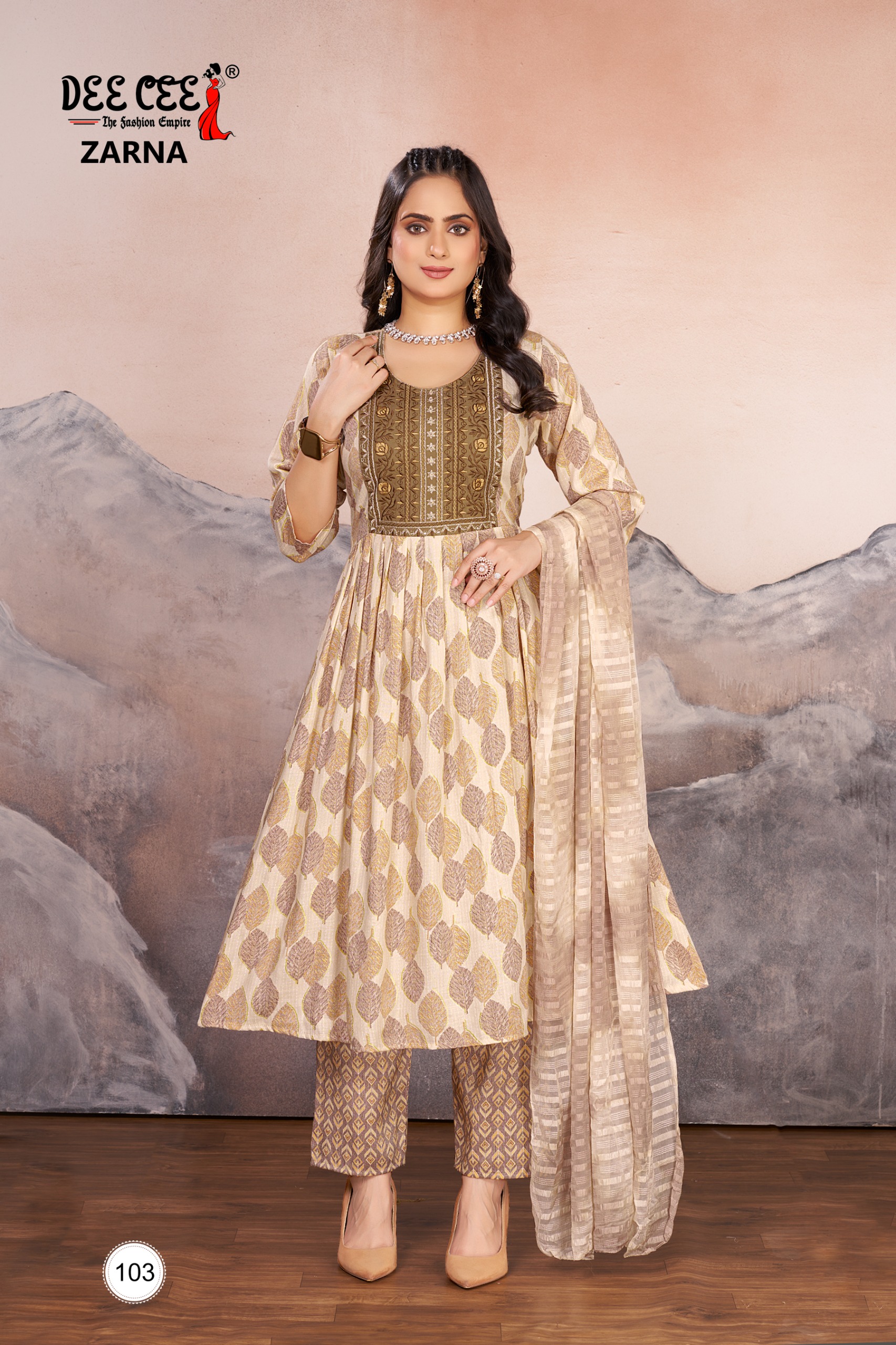 Deecee Zarna Wholesale Rayon Anarkali Kurti Collection - Image 2
