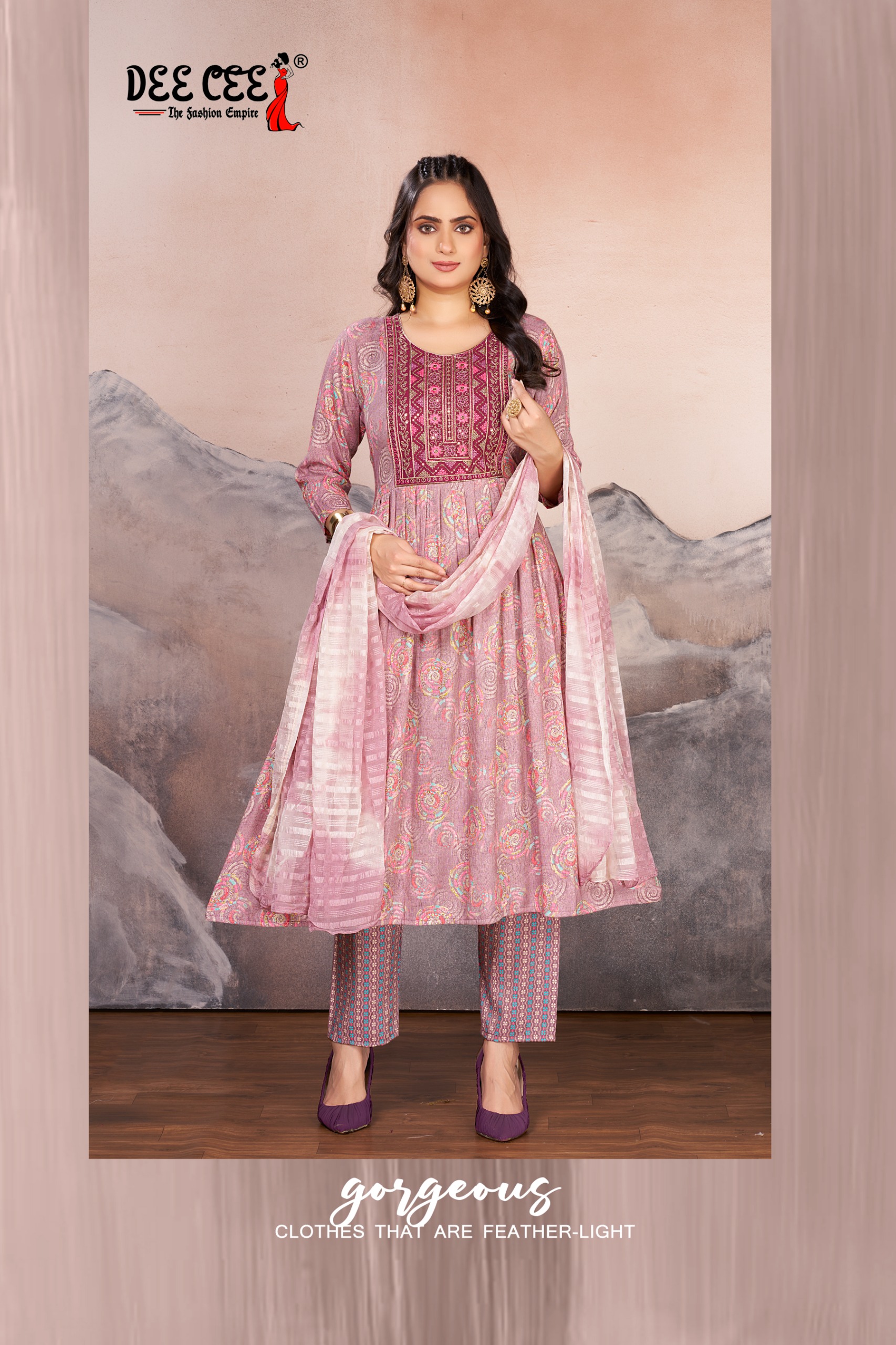 Deecee Zarna Wholesale Rayon Anarkali Kurti Collection - Image 3