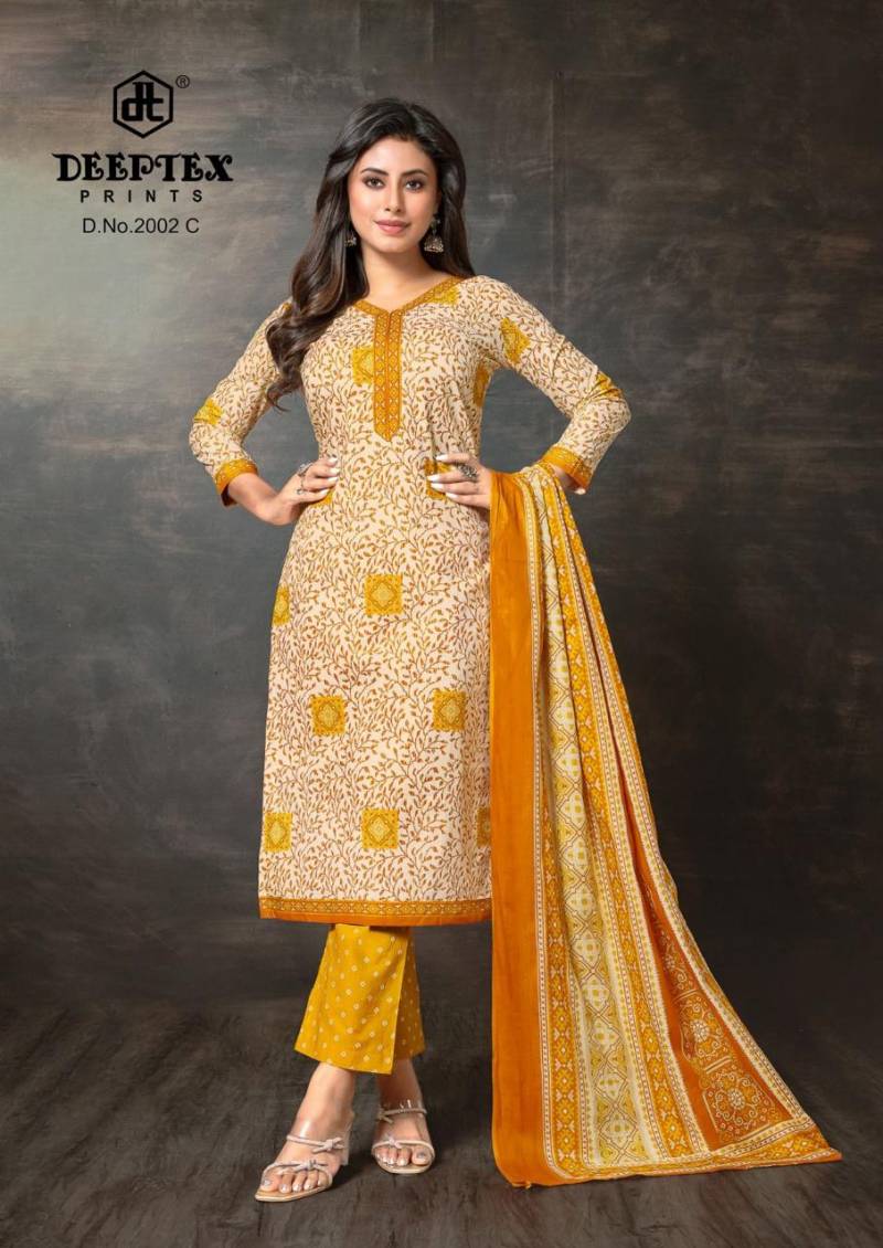 Deeptex Super Gold Vol 02 Cotton Printed Wholesale Dress Material Catalog - Image 25