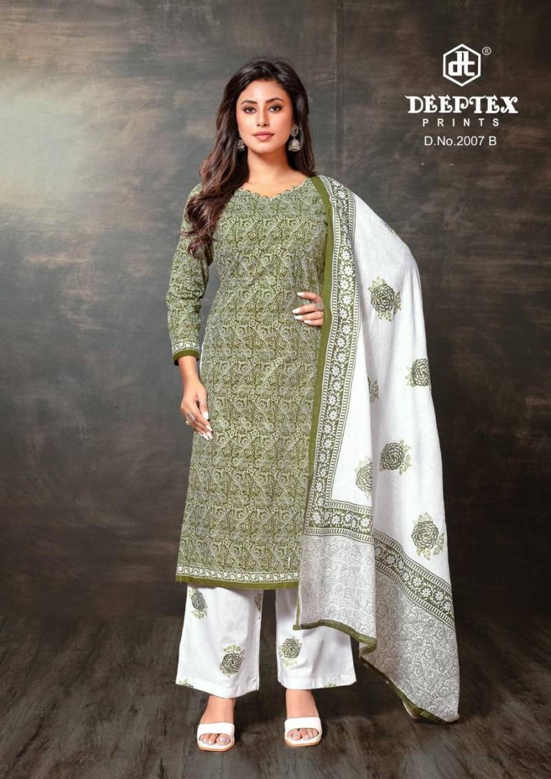 Deeptex Super Gold Vol 02 Cotton Printed Wholesale Dress Material Catalog - Image 14