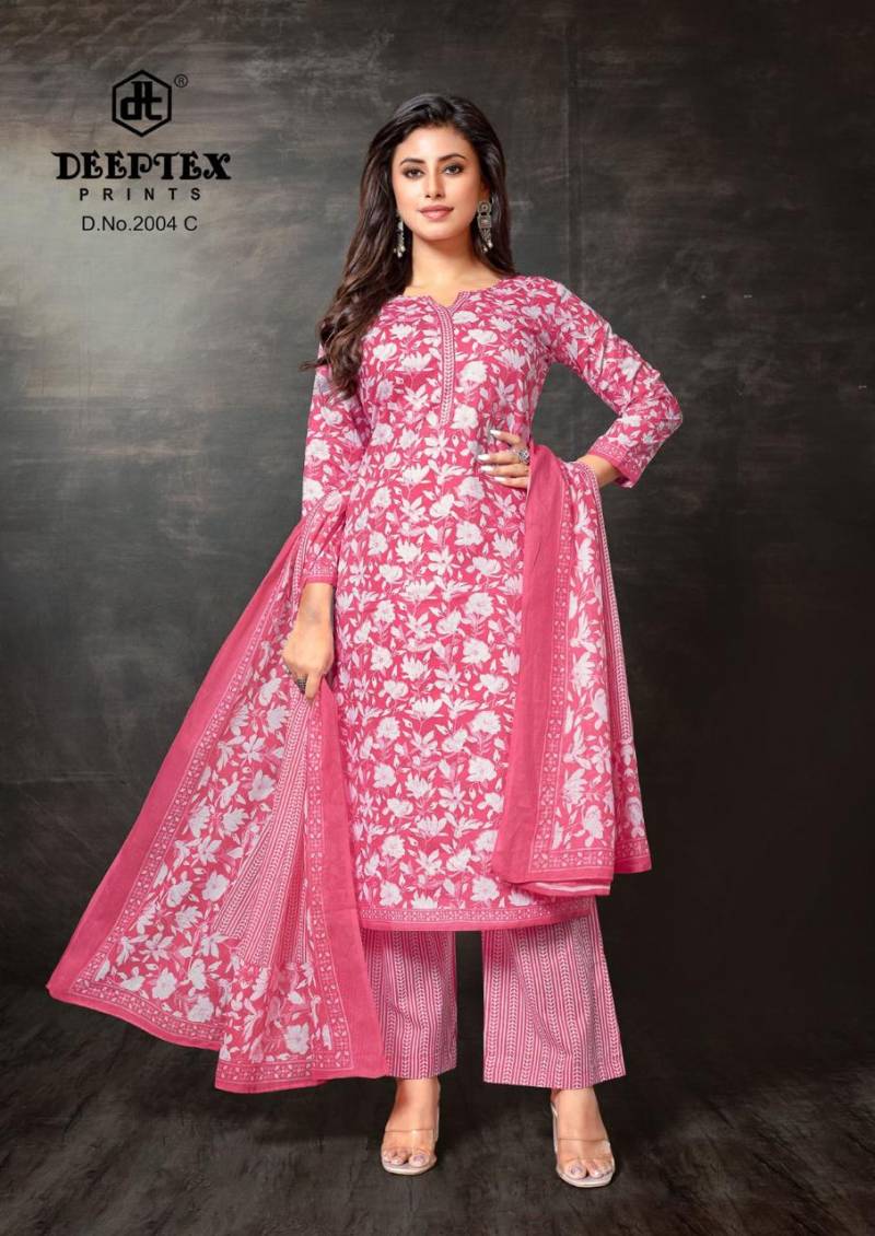 Deeptex Super Gold Vol 02 Cotton Printed Wholesale Dress Material Catalog - Image 19