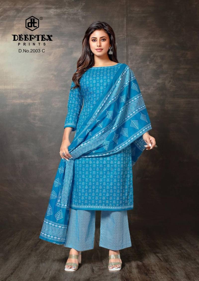 Deeptex Super Gold Vol 02 Cotton Printed Wholesale Dress Material Catalog - Image 23