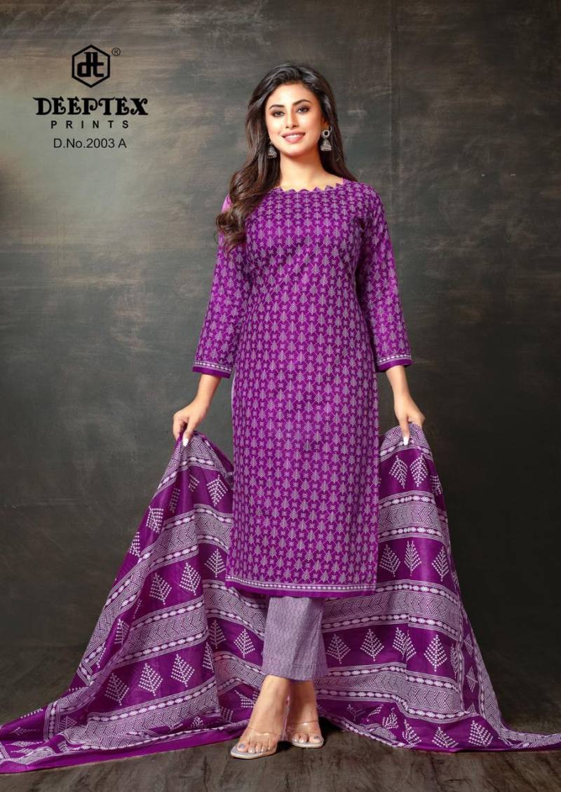 Deeptex Super Gold Vol 02 Cotton Printed Wholesale Dress Material Catalog - Image 24