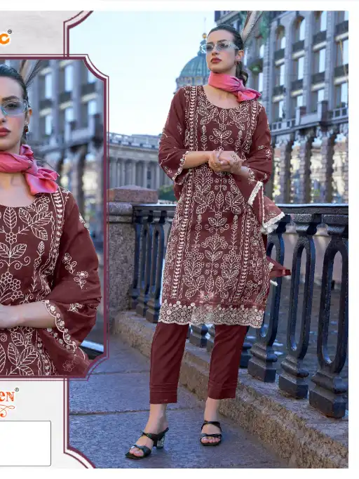 FEPIC Rosemeen 1894 Wholesale Organza Pakistani Suit Catalog
