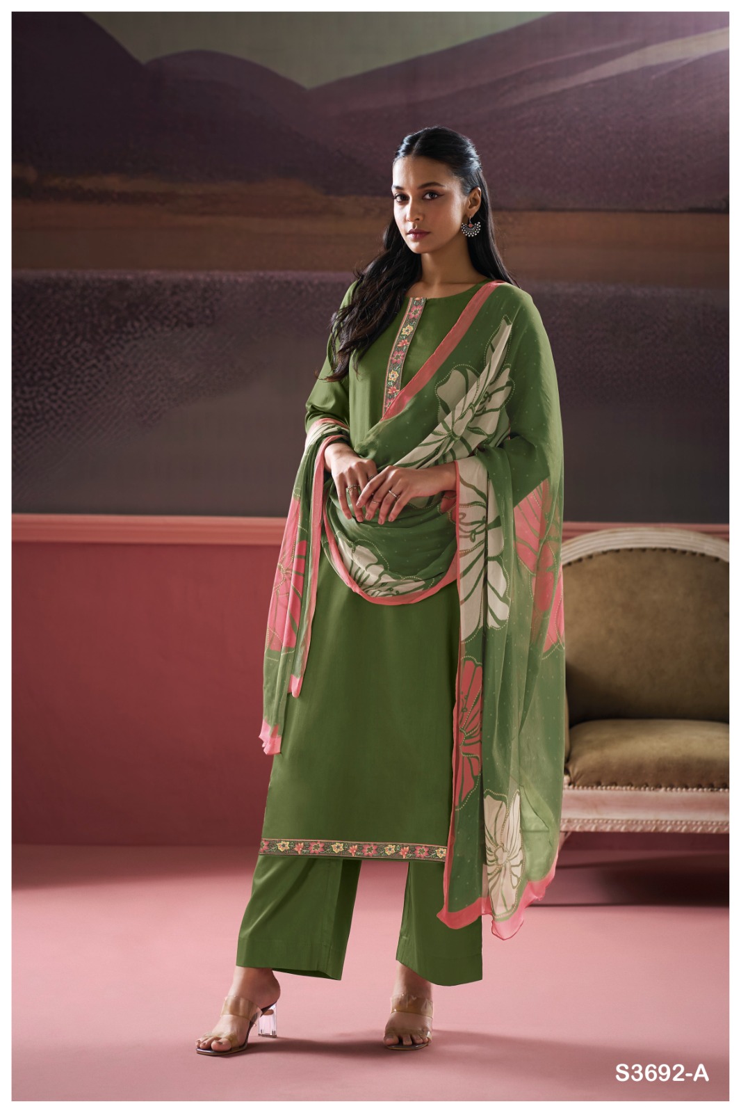 GANGA Kalash 3692 Wholesale Premium Cotton Silk Salwar Kameez - Image 2