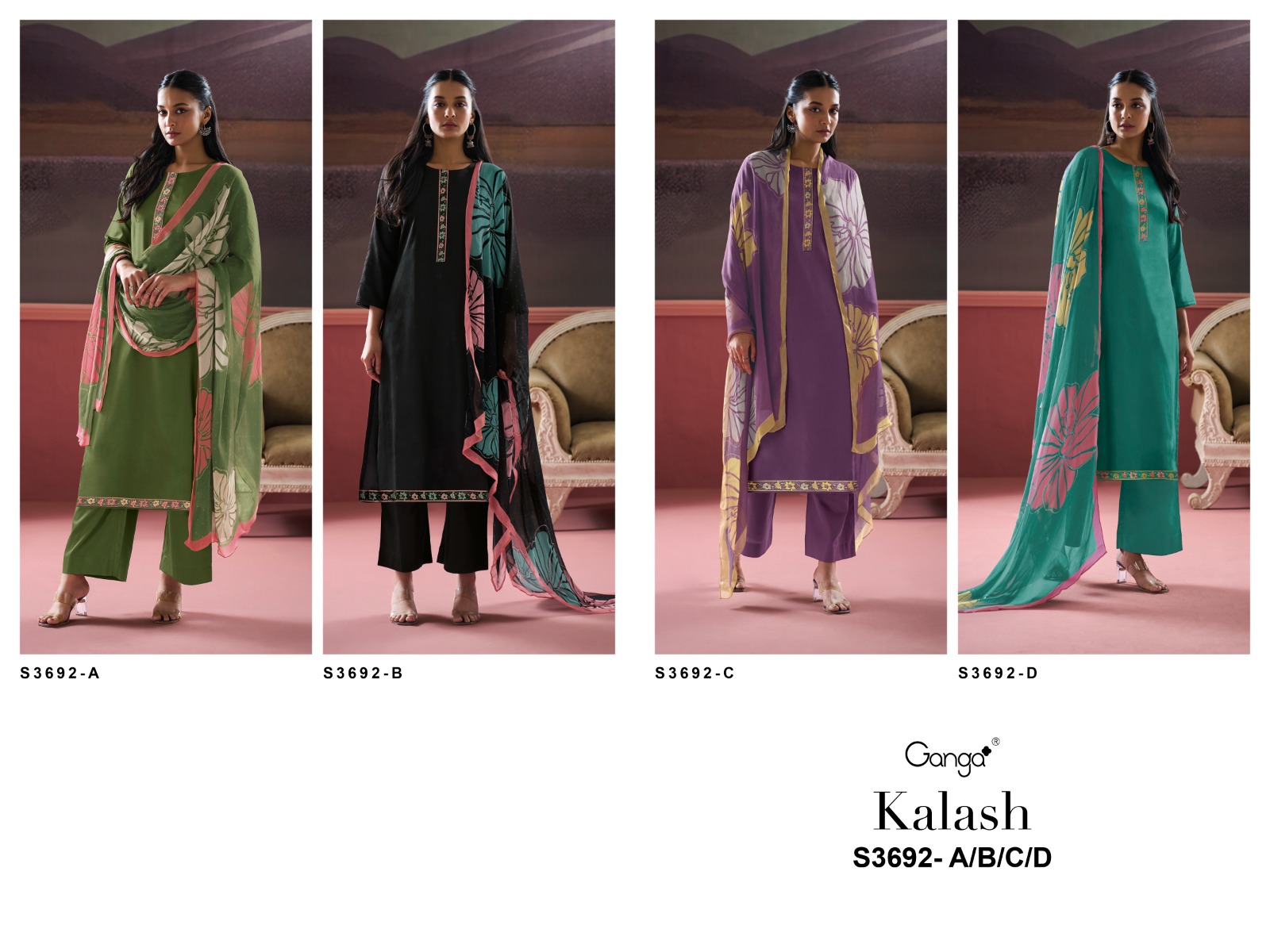 GANGA Kalash 3692 Wholesale Premium Cotton Silk Salwar Kameez - Image 6