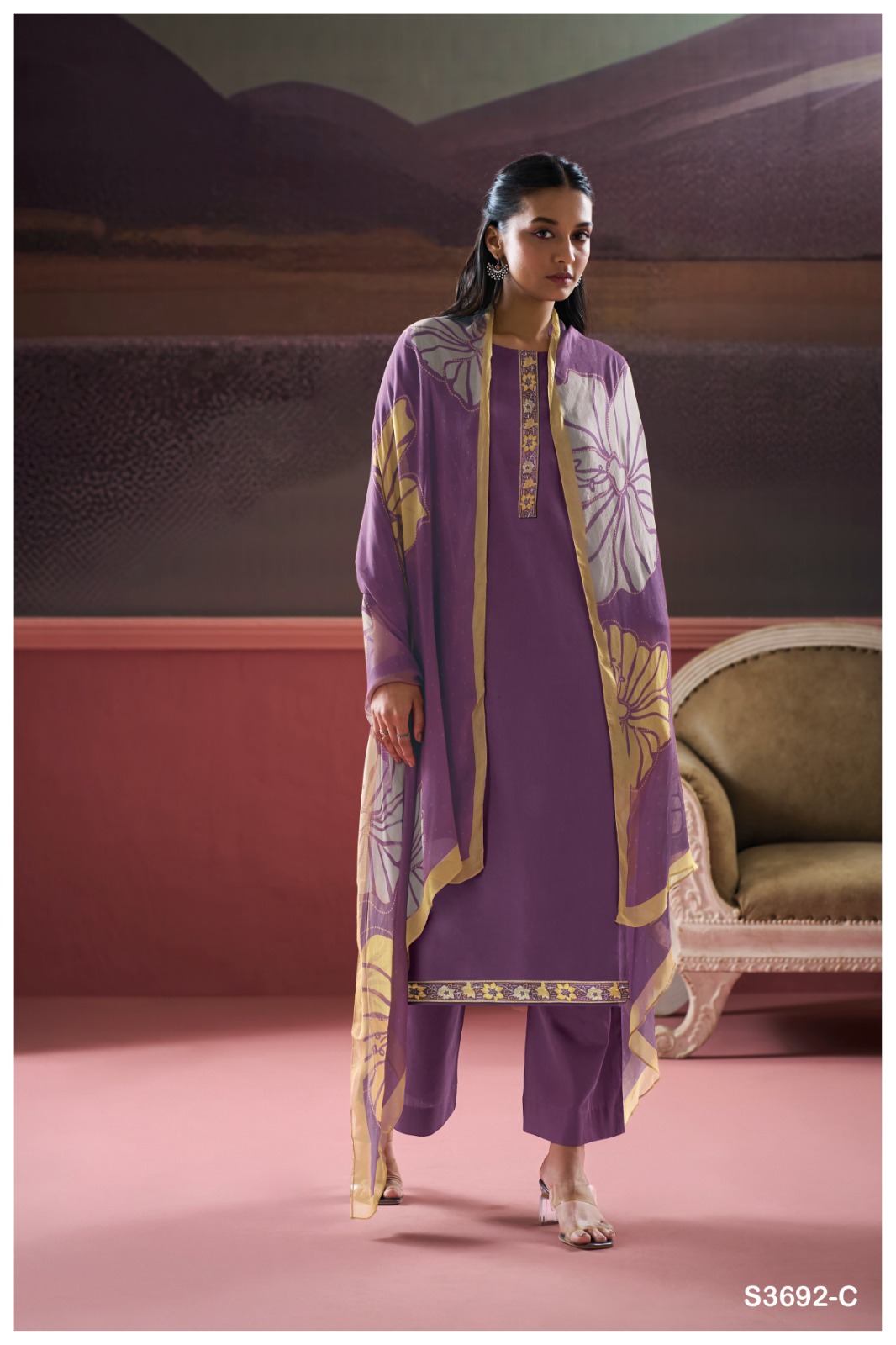 GANGA Kalash 3692 Wholesale Premium Cotton Silk Salwar Kameez - Image 4