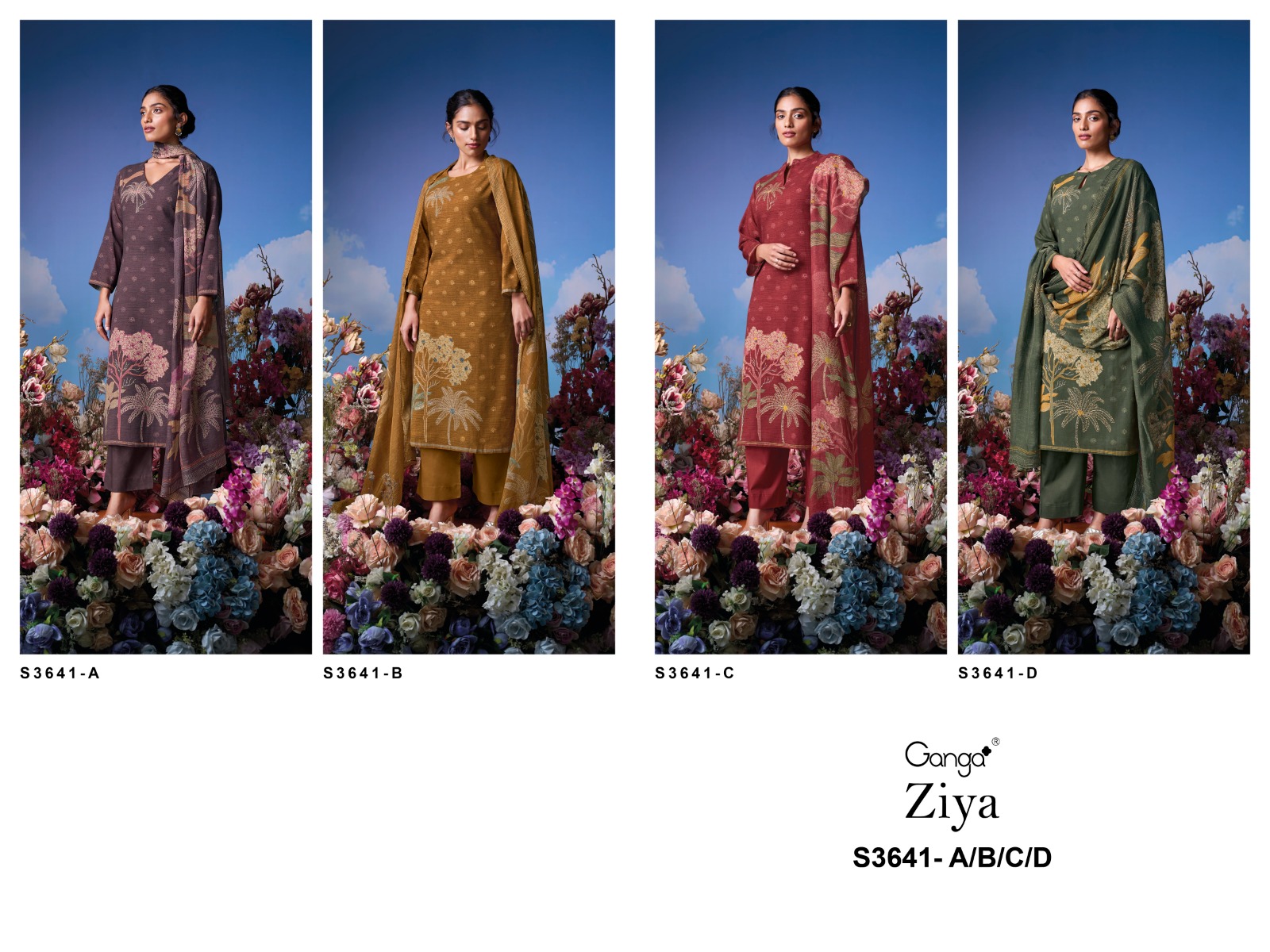 GANGA Ziya 3641 Wholesale Premium Cotton Salwar Kameez Catalog - Image 6