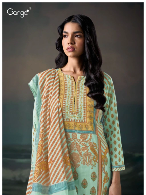 Ganga Diora 3635 Wholesale Mul Cotton Salwar Kameez Catalog