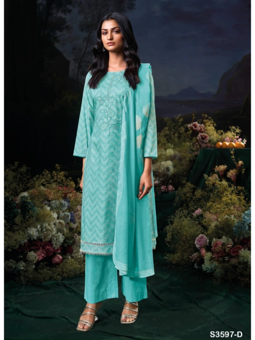 Ganga Divita 3597 Wholesale Premium Cotton Salwar Kameez Collection - Image 3