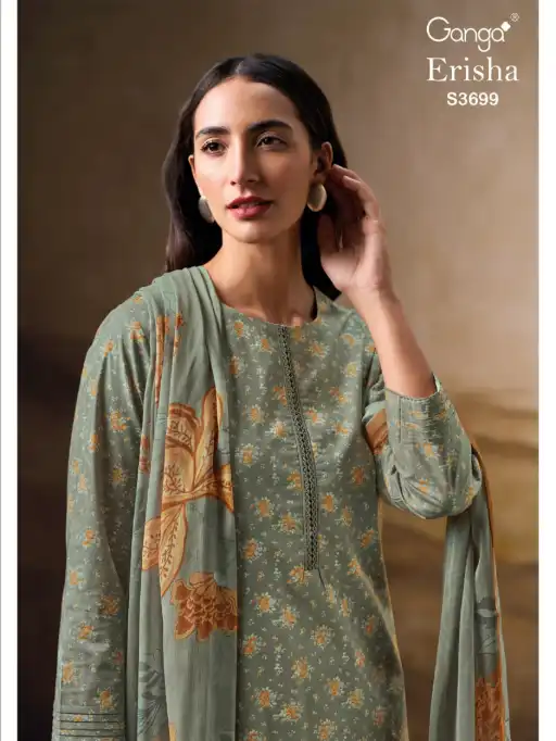 Ganga Erisha 3699 Wholesale Premium Cotton Salwar Kameez