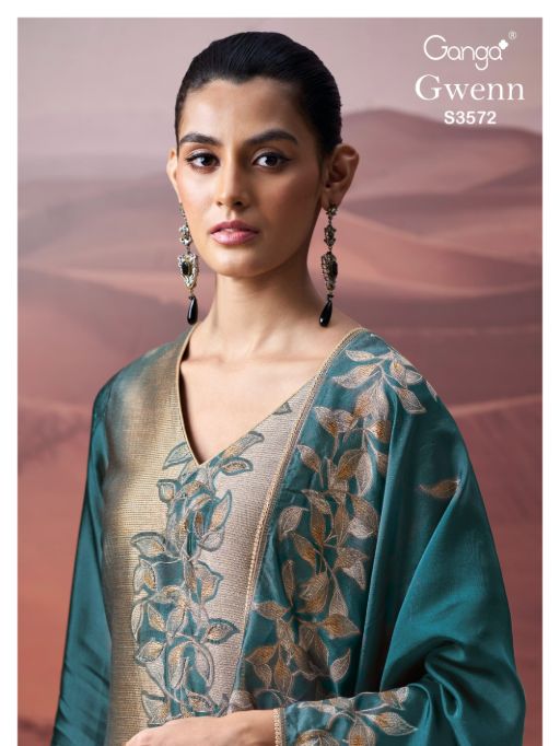 Ganga Gwenn 3572 Wholesale Viscose Silk Salwar Kameez