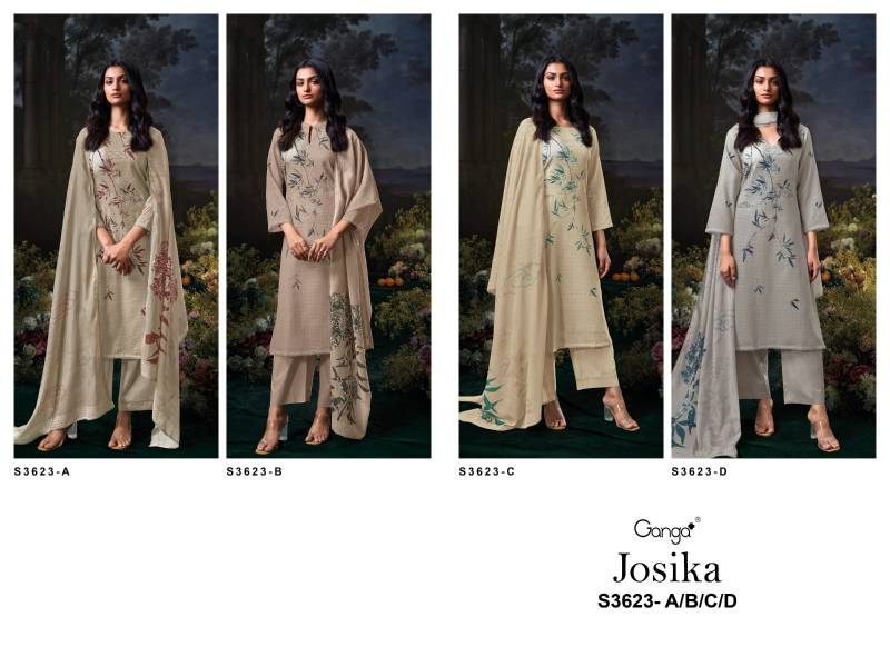 Ganga Josika Wholesale Pure Cotton Salwar Kameez Catalog - Image 6