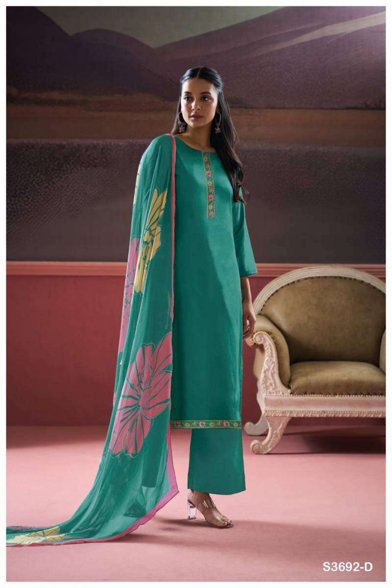 Ganga Kalash 3692 Premium Cotton Silk Wholesale Dress Material Collection
