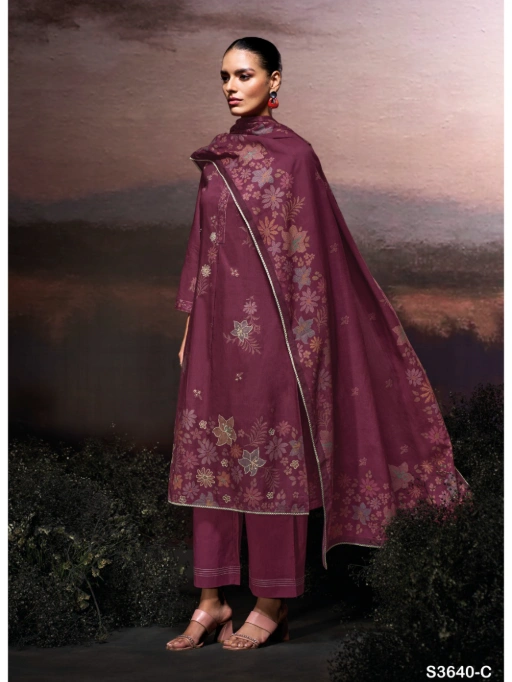 Ganga Misrat 3640 Premium Cotton Wholesale Salwar Kameez - Image 5