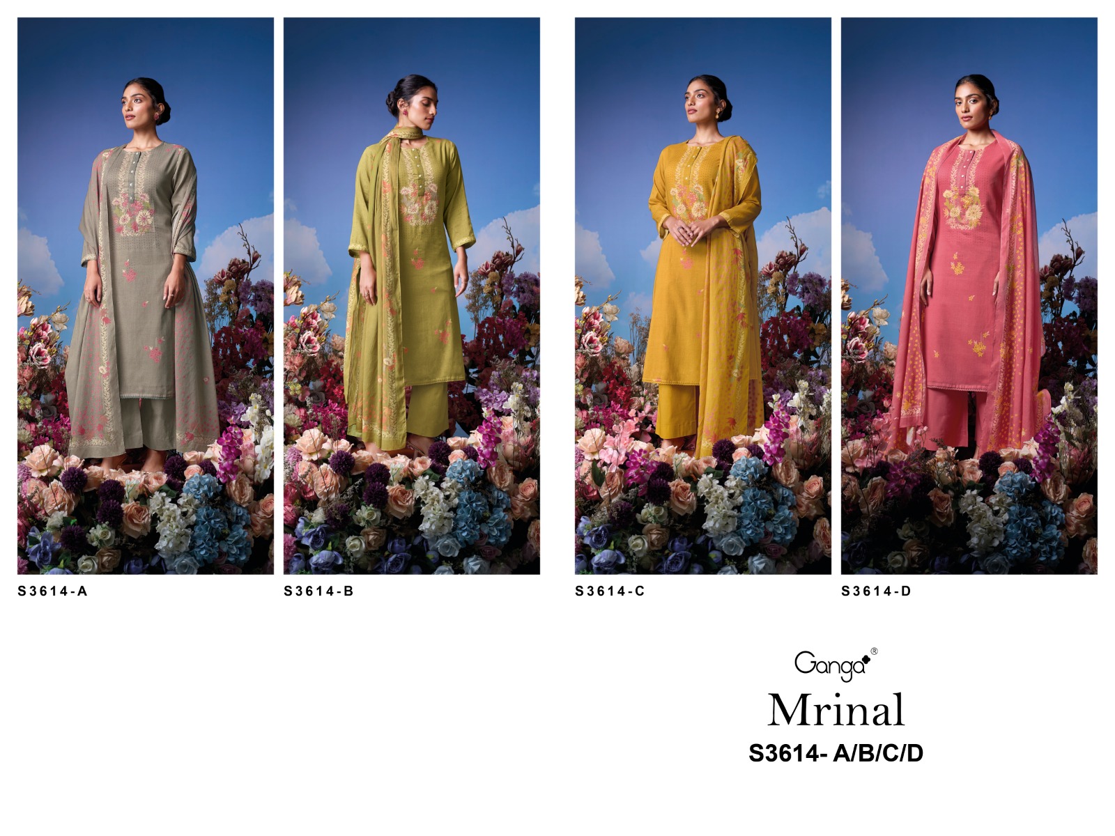 Ganga Mrinal 3614 Wholesale Cotton Salwar Kameez Collection - Image 7