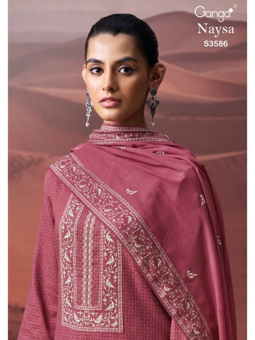 Ganga Naysa 3586 Premium Cotton Wholesale Salwar Kameez