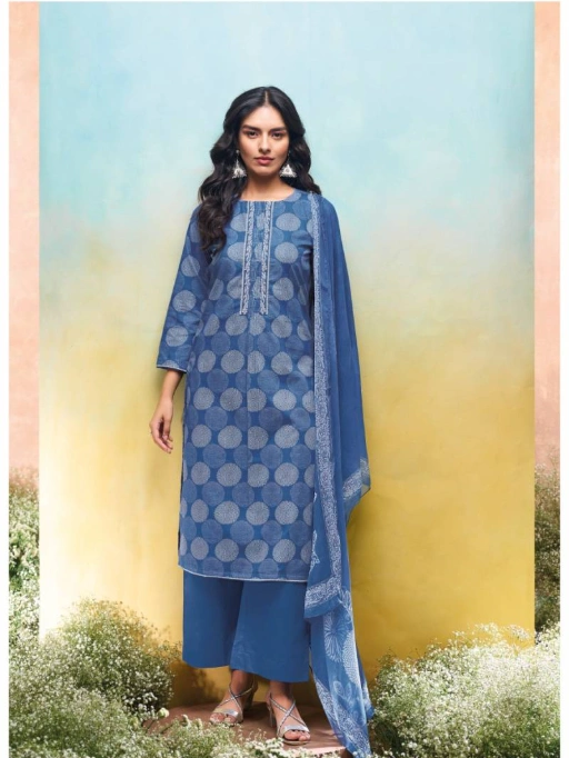 Ganga Nilakshi Designer Wholesale Cotton Salwar Kameez - Image 2