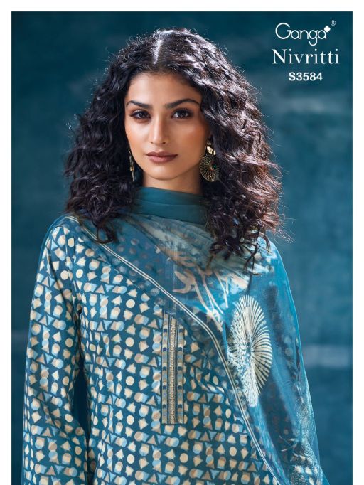 Ganga Nivritti 3584 Wholesale Premium Cotton Salwar Kameez Collection