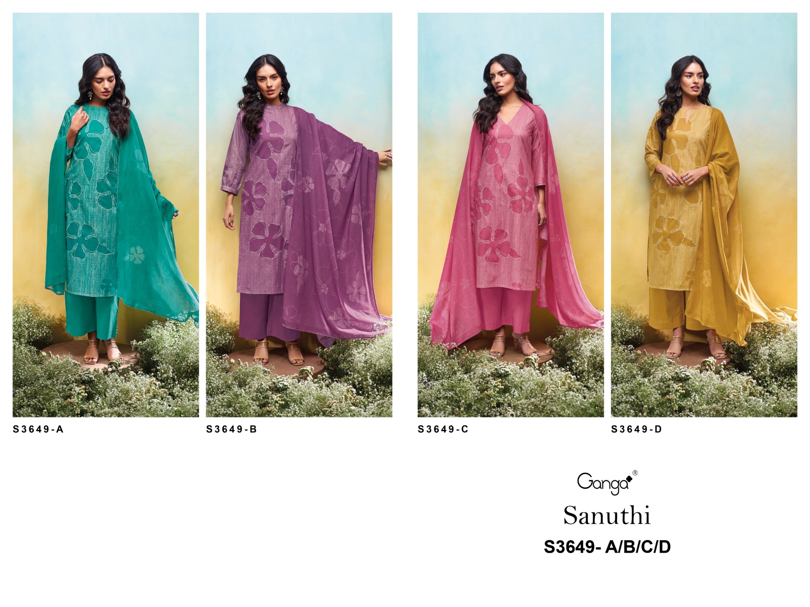 Ganga Sanuthi 3649 Wholesale Cotton Salwar Kameez Catalog - Image 7