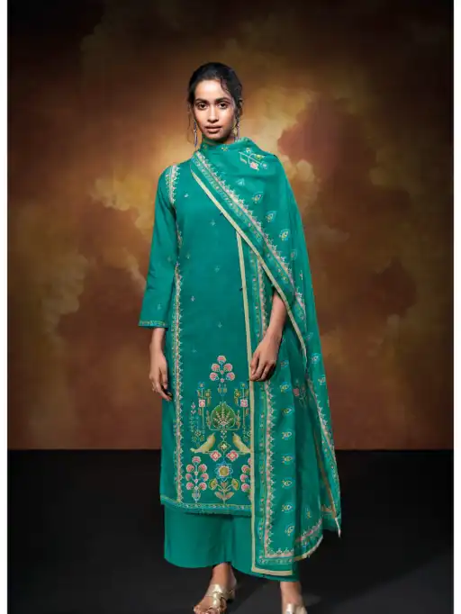 Ganga Zuleika 3681 Wholesale Pure Mul Cotton Salwar Kameez - Image 3