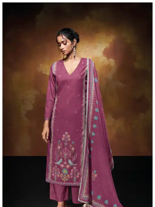 Ganga Zuleika 3681 Wholesale Pure Mul Cotton Salwar Kameez - Image 5