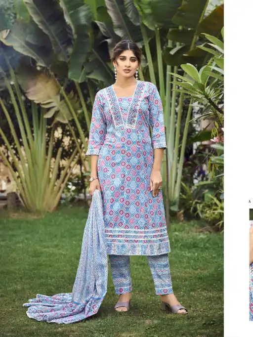 Hinaya Simi Vol 2 Wholesale Cotton Cambric Anarkali Kurti Collection - Image 5