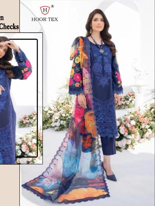 Hoor Tex HF-190 A to D Pakistani Readymade Salwar Kameez Catalog - Image 6