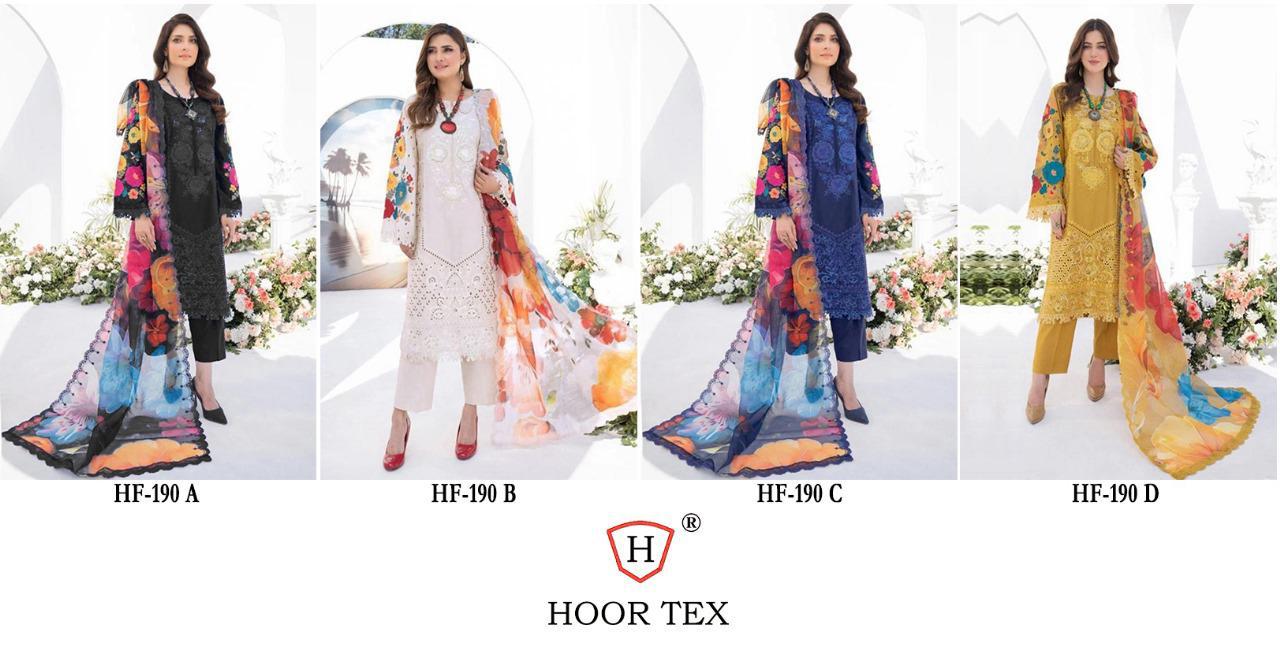 Hoor Tex HF-190 A to D Pakistani Readymade Salwar Kameez Catalog - Image 9