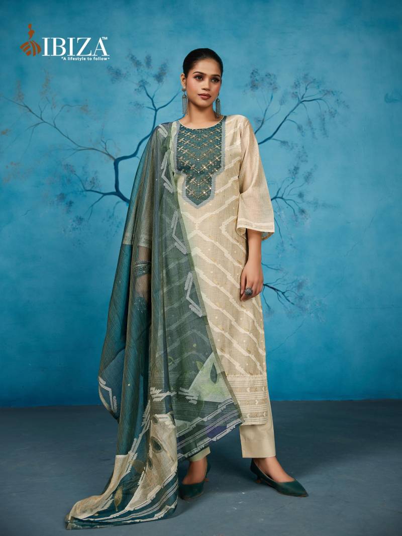 Ibiza Sensation Organic Silk Jacquard Wholesale Salwar Suit Set