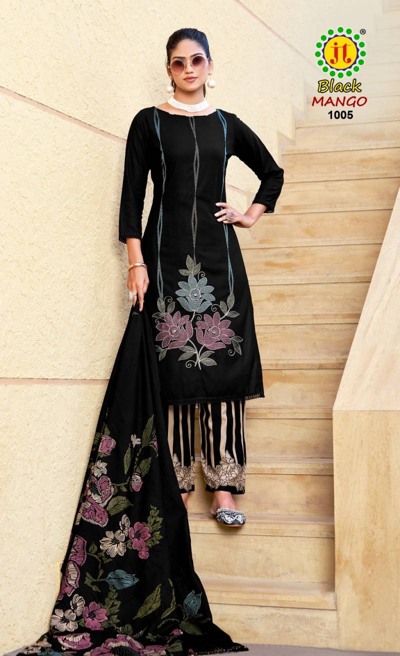 JT Cotton Jt Black Mango Wholesale Rayon Salwar Suit Catalog - Image 3