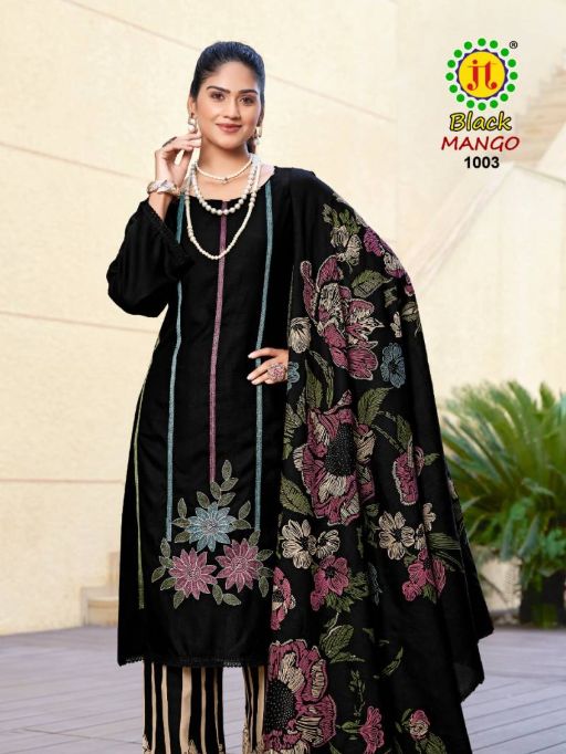 JT Cotton Jt Black Mango Wholesale Rayon Salwar Suit Catalog