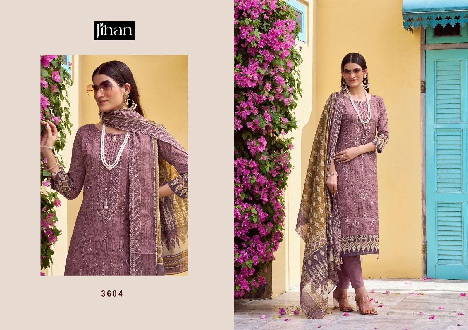 Jihan Bin Saeed Lawn Collection Vol 17 Wholesale Salwar Kameez - Image 3