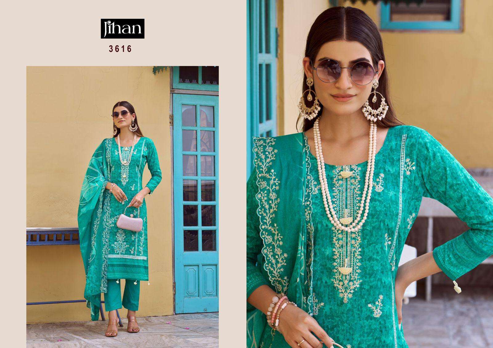 Jihan Bin Saeed Lawn Collection Vol 17 Wholesale Salwar Kameez - Image 5