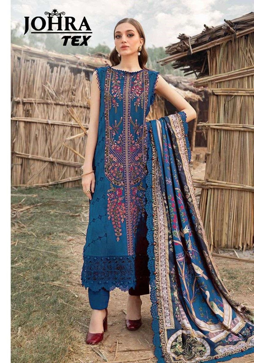 Johra Tex JT-165 Wholesale Rayon Semi-Stitched Salwar Kameez