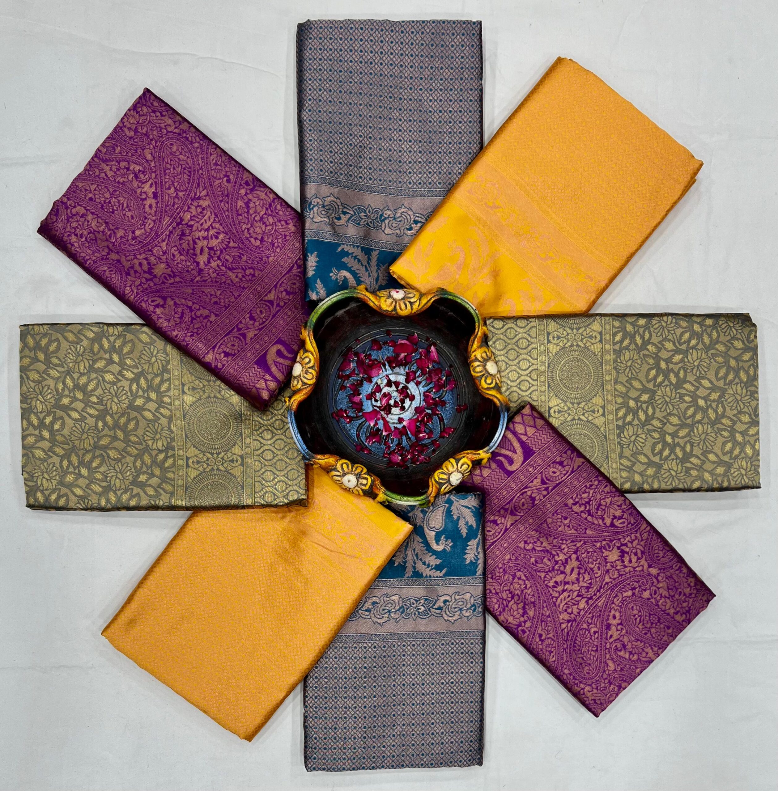 KP-R Creation 163 Wholesale Soft Lichi Silk Saree Collection - Image 7