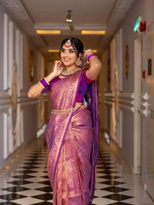 KP-R Creation 163 Wholesale Soft Lichi Silk Saree Collection - Image 2