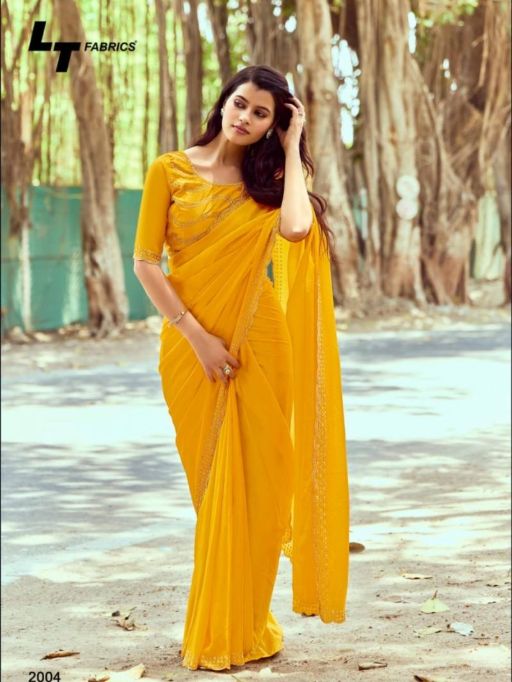 Kashvi Silver Stone Vol 20 Wholesale Fancy Satin Saree Collection - Image 6