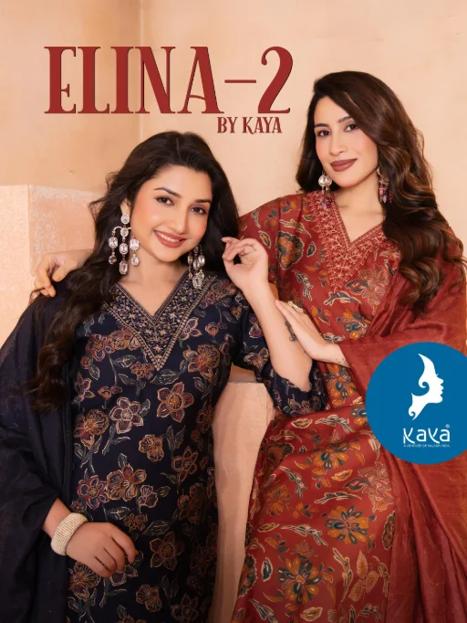 Kaya Kurti Elina 2 Readymade Wholesale Cotton Kurti Set