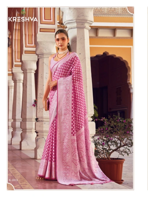 Kreshva Varima Two Georgette Wholesale Designer Saree - Image 3