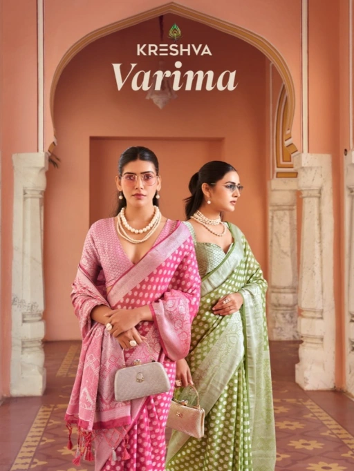 Kreshva Varima Two Georgette Wholesale Designer Saree.Two Georgette Saree Designer Sarees Wholesale Weaving Border Saree Party Wear Sarees