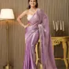 Laxminam DL041 Embellished Satin Partywear Organza Saree
